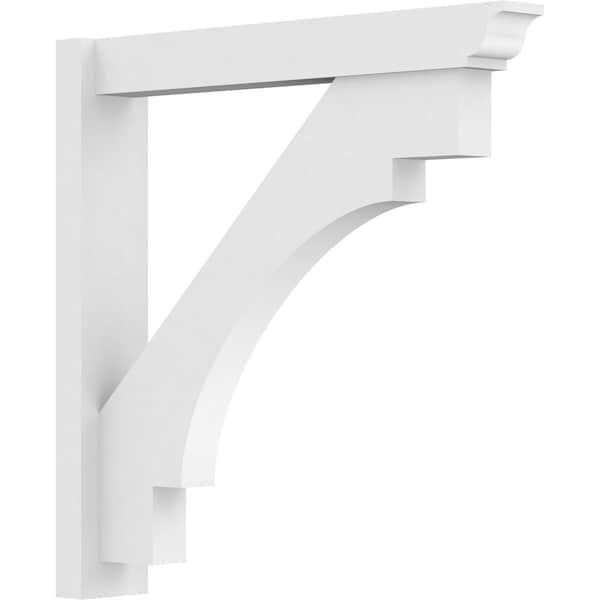 Ekena Millwork Merced Architectural Grade PVC Outlooker with Traditional Ends, 5"W X 30"D X 30"H OUTP05X30X30MRC01 - main